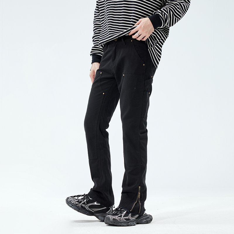 Street Fashion Vibes - High Street Zipper Cargo Broek Heren
