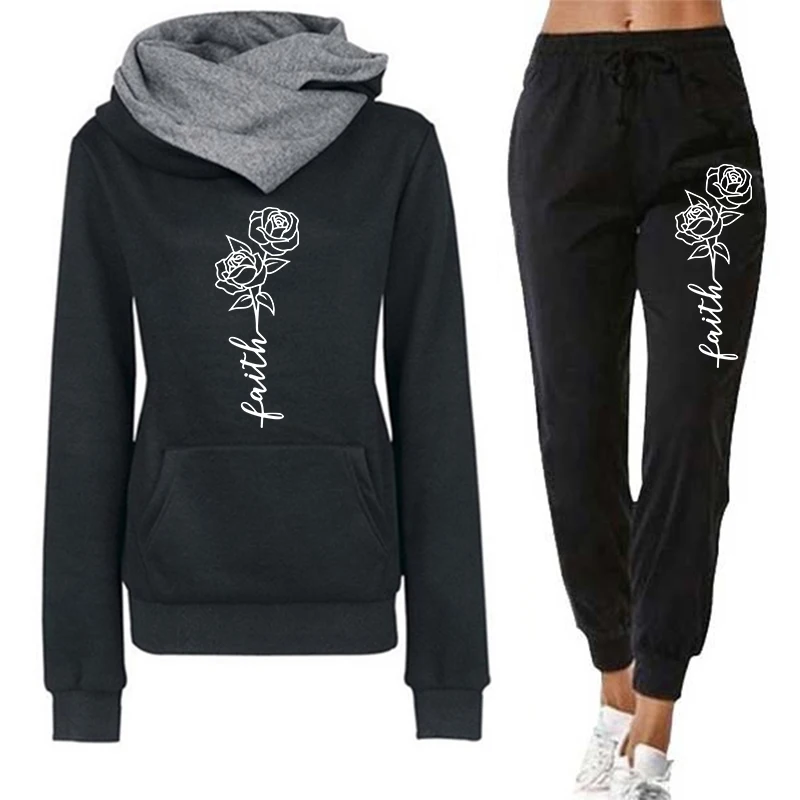 Street Fashion Photography - Casual dameshoodie trainingspak met print Sweatshirts