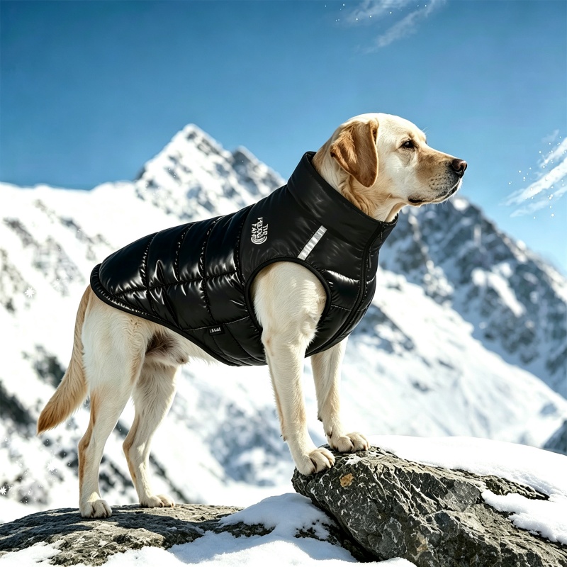 Puffer Vest Padded - Hondenjas in motorstijl, reflecterend, winddicht, waterafstotend,