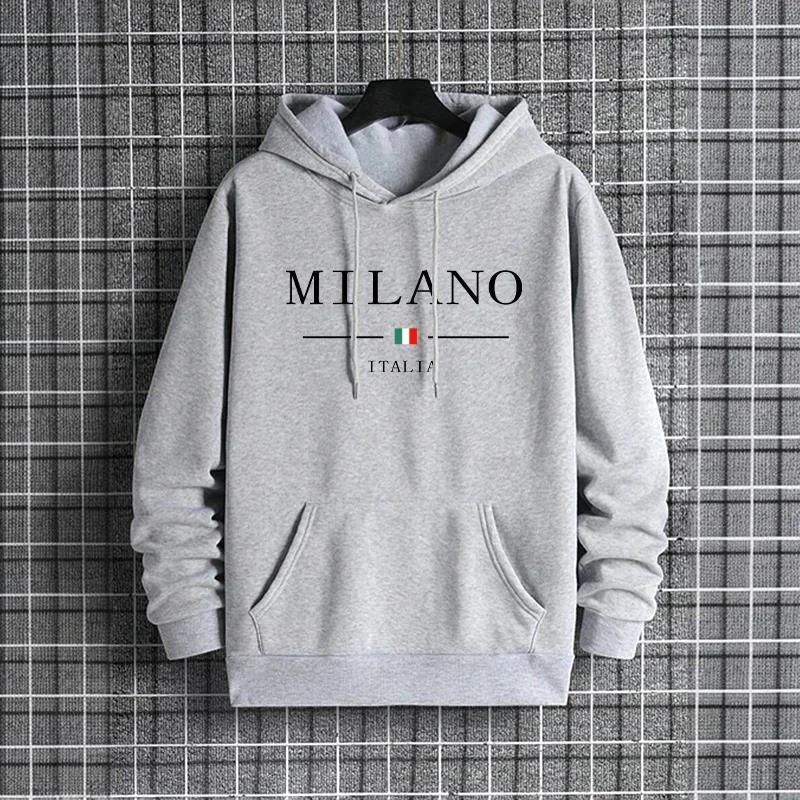 Street Fashion In Milan - Italië Milaan Mode Heren Hoodies 2025