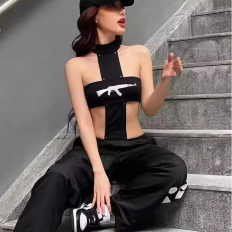 Sexy Y2K streetwear modieus pu - Girl Fashion Street recensie en prijs