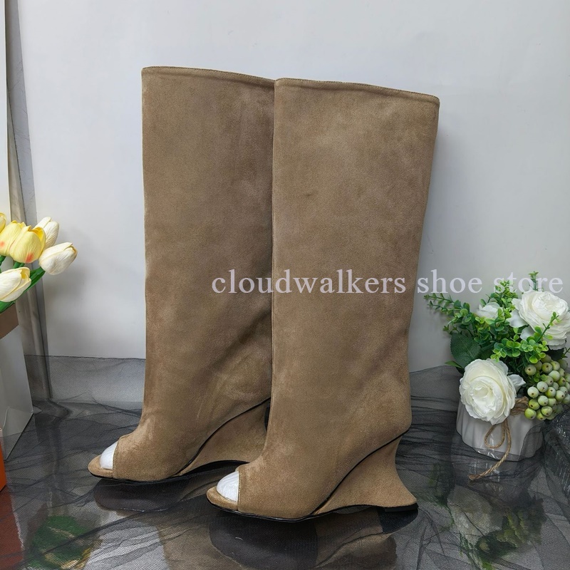 Nieuwe Peep Toe Suède Strange  - Street Fashion Walk recensie en prijs