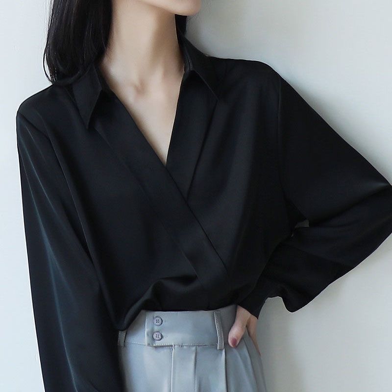 Gidyq Vrouwen Zwart Chiffon Sh - Street Fashion Korea recensie en prijs
