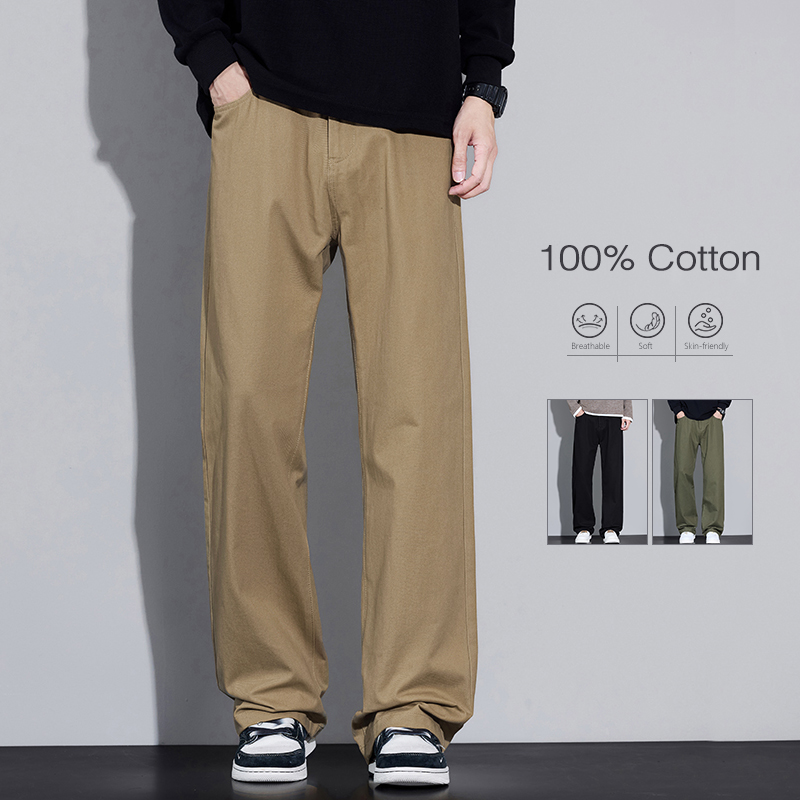 100% katoen heren baggy wijde  - Street Fashion Korea recensie en prijs