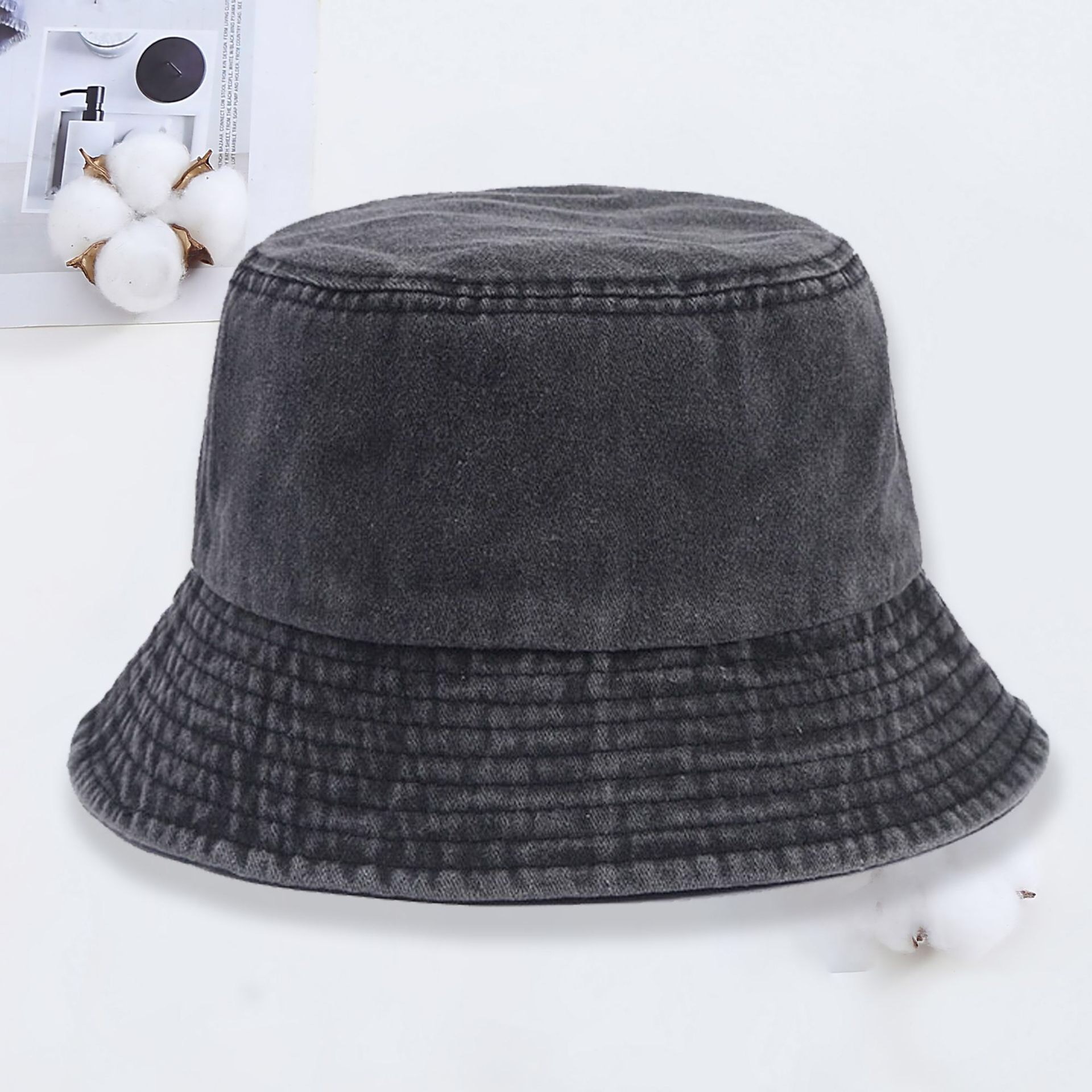 Denim bucket hat met custom lo - Baseball Cap Fitted recensie en prijs