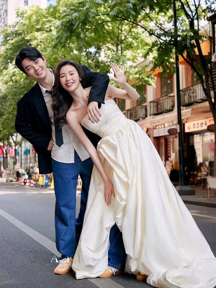 Modieuze Koreaanse stijl denim - Street Fashion Photography recensie en prijs