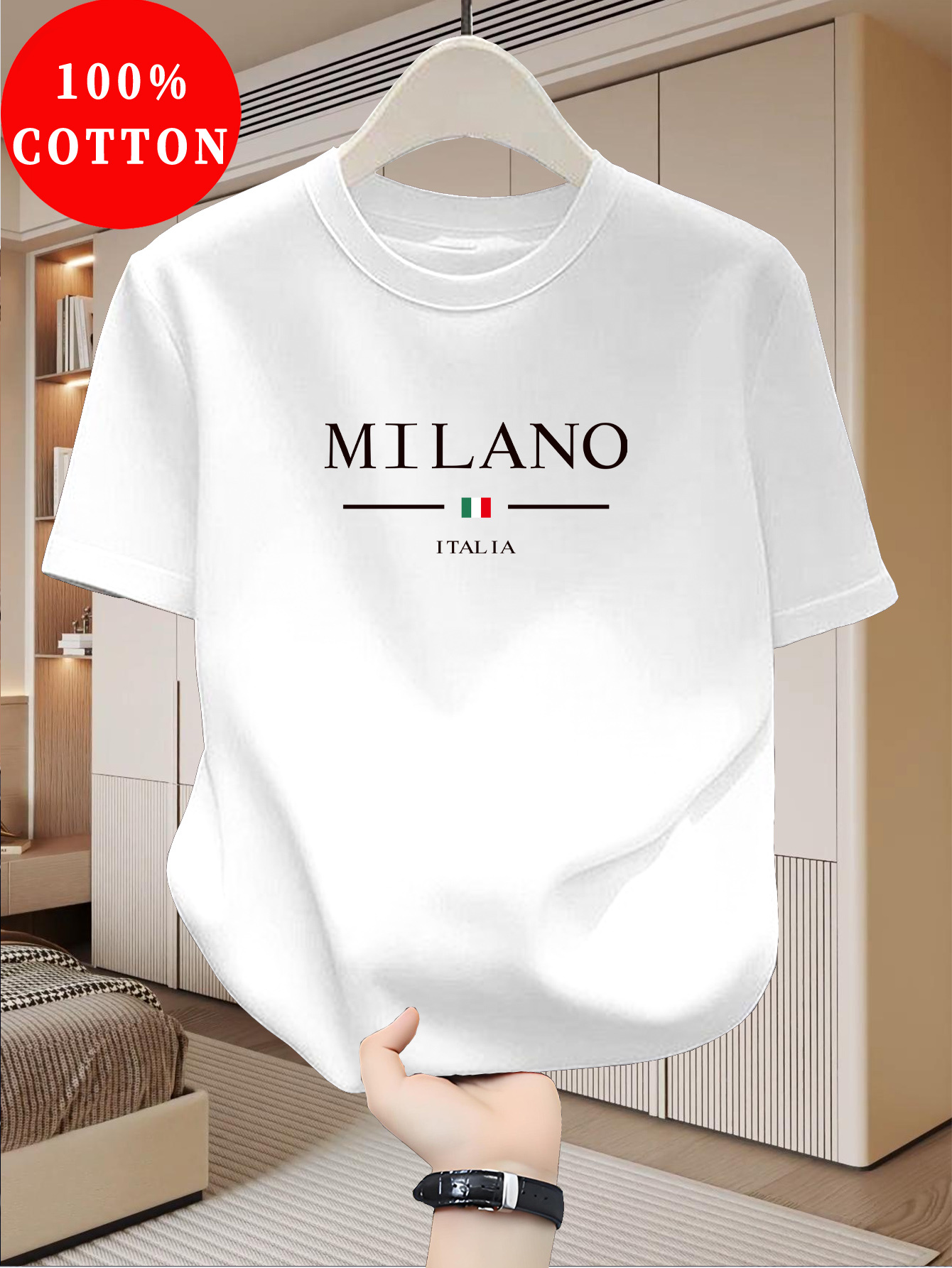 Milan-patroon bedrukte zomerse - Street Fashion In Milan recensie en prijs