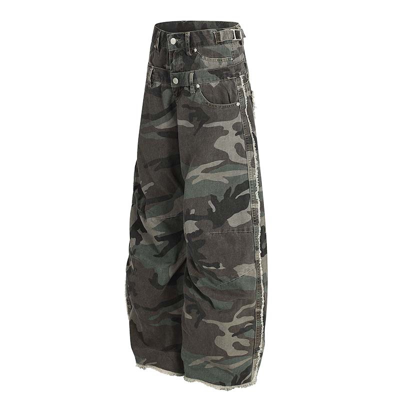 Herenmode Camouflage Cargo Jea - Street Fashion Vibes recensie en prijs