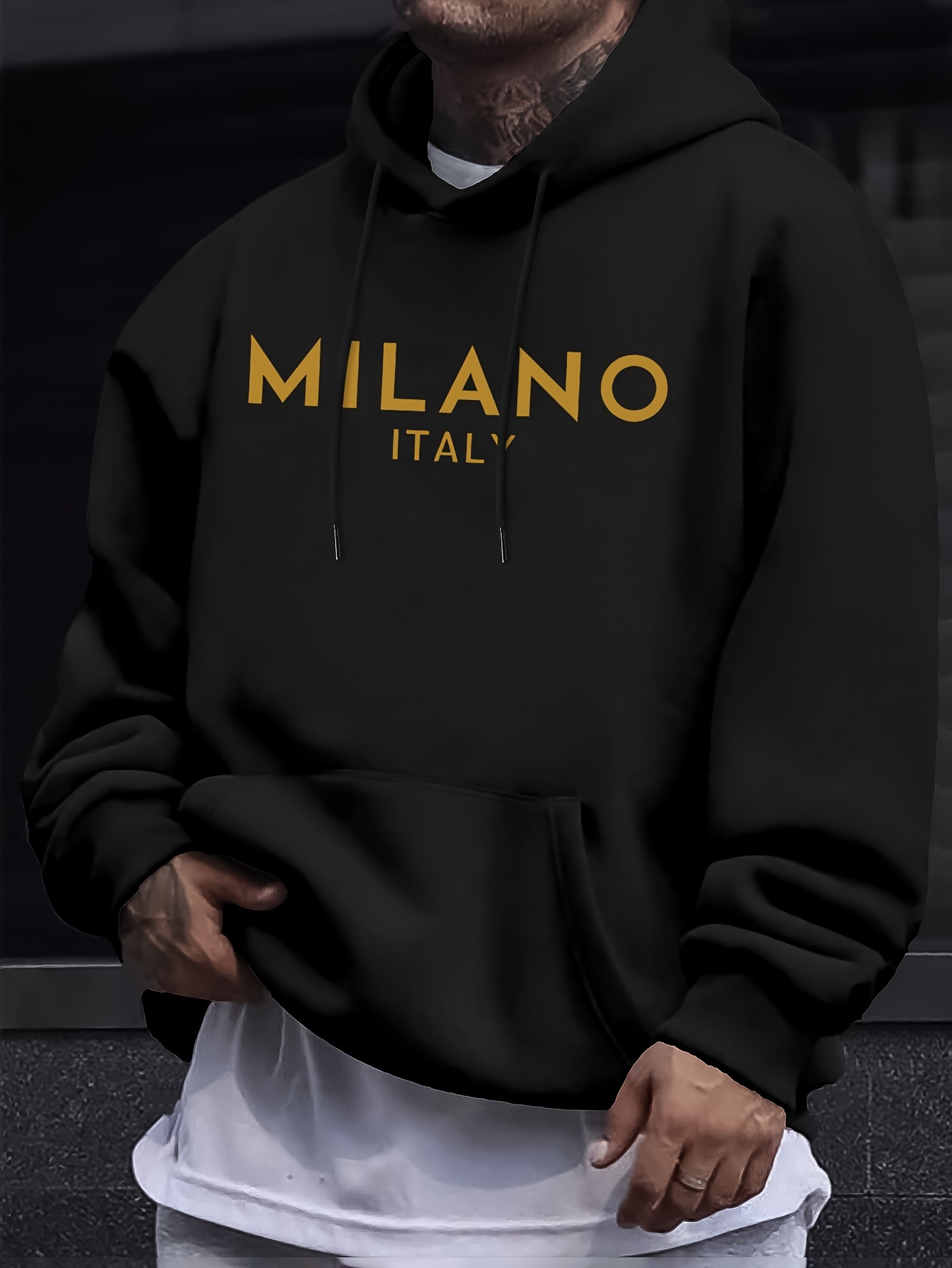 Milan Letter Heren Dames Hoodi - Street Fashion In Milan recensie en prijs
