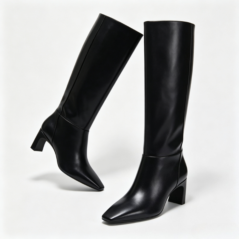 Modieuze leren kitten heels da - Street Fashion Brand recensie en prijs