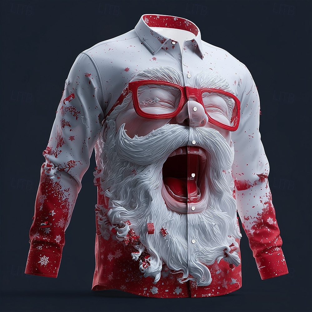 Kerst Heren 3D Grafische Lange - Street Fashion Fall 2025 recensie en prijs