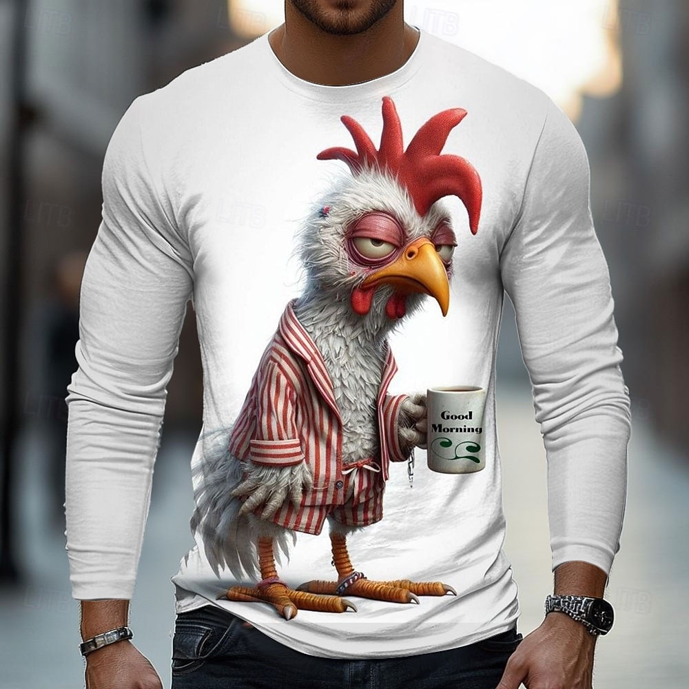 2025 Heren Animal Chick 3D T-s - Street Fashion Fall 2025 recensie en prijs