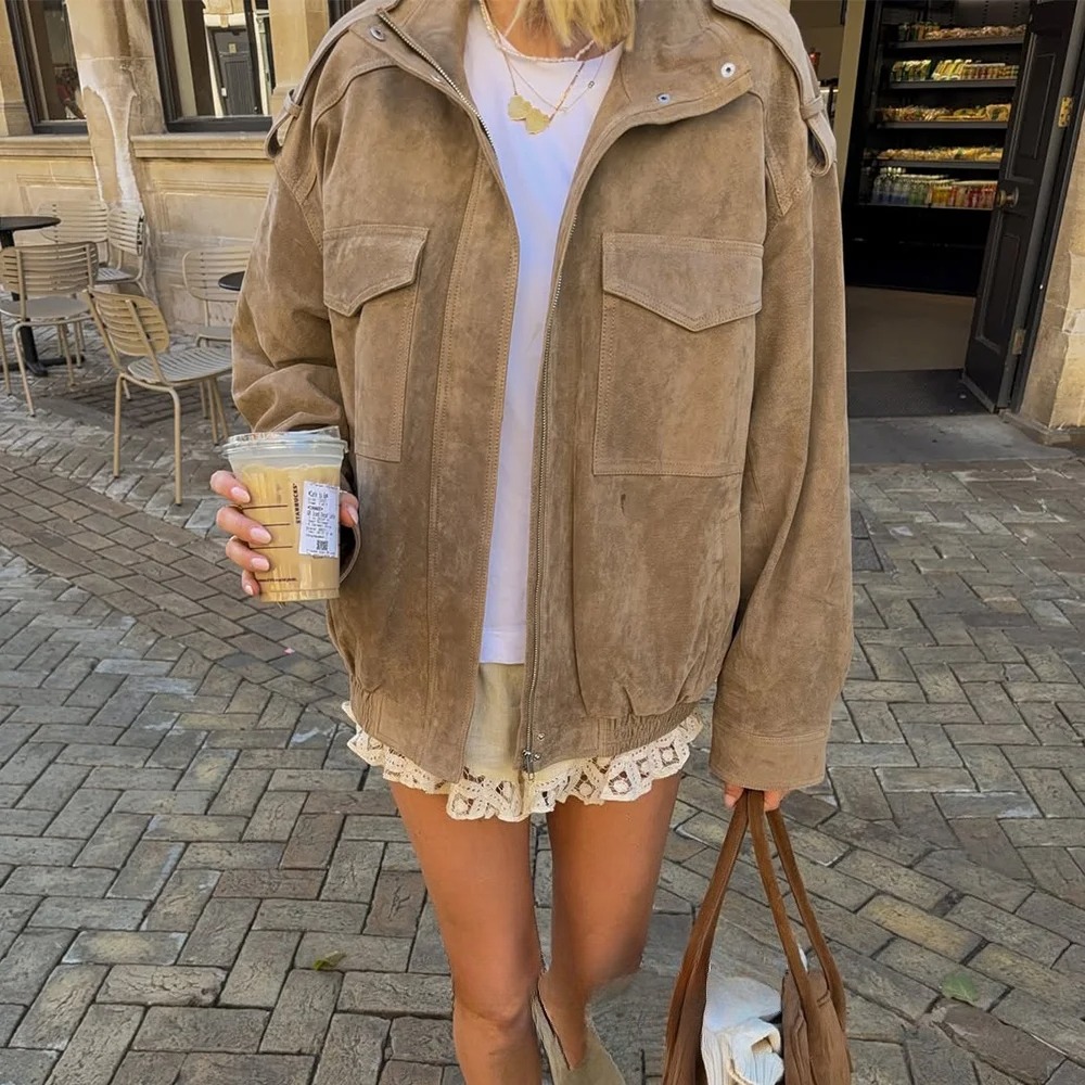 Kondala Vrouwen Suède Jas 2025 - Street Fashion Fall 2025 recensie en prijs