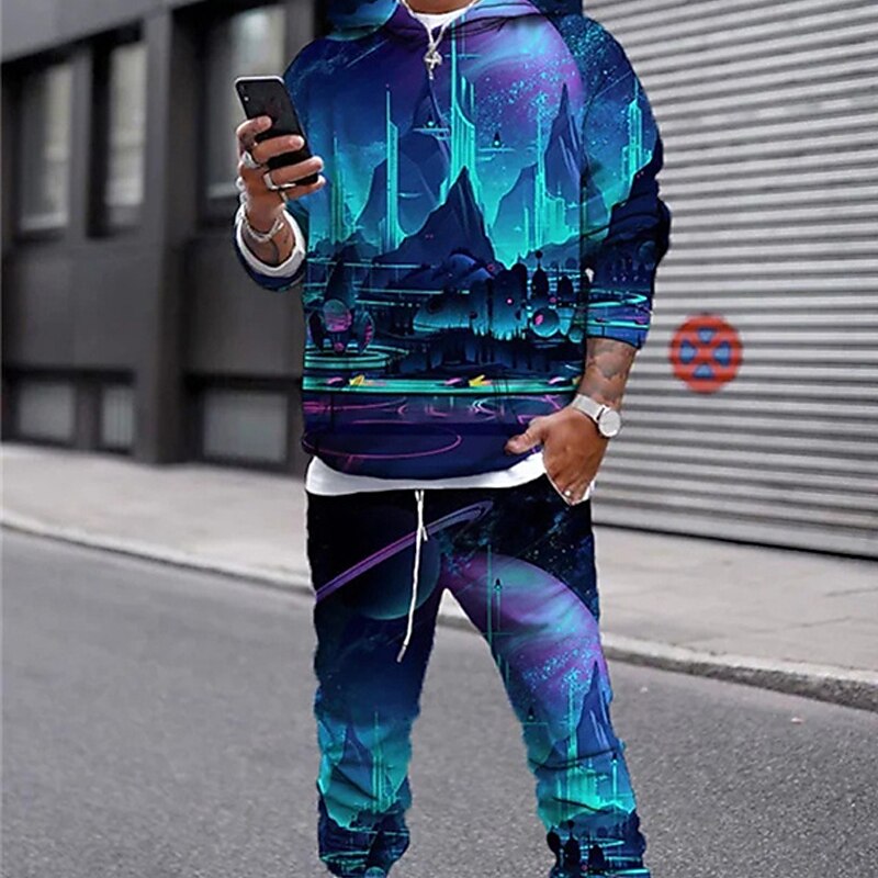 Herenhoodie met modieuze patro - Street Fashion In Milan recensie en prijs
