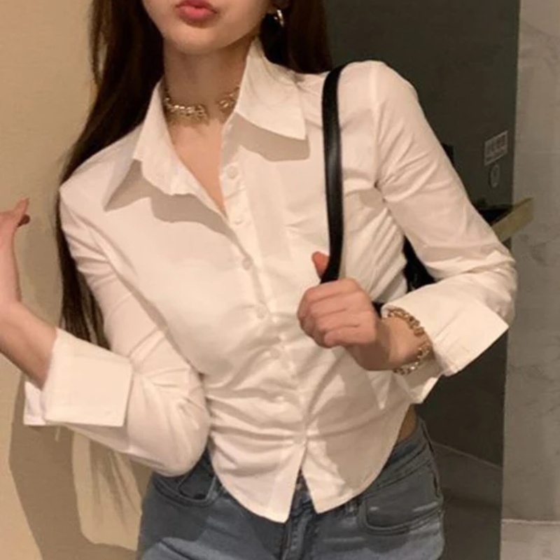 Elegante dames Koreaanse shirt - Street Fashion Korea recensie en prijs
