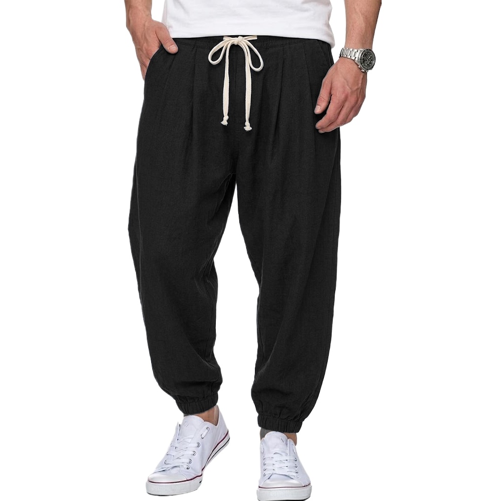 Heren katoenen linnen broek Ko - Street Fashion Korea recensie en prijs