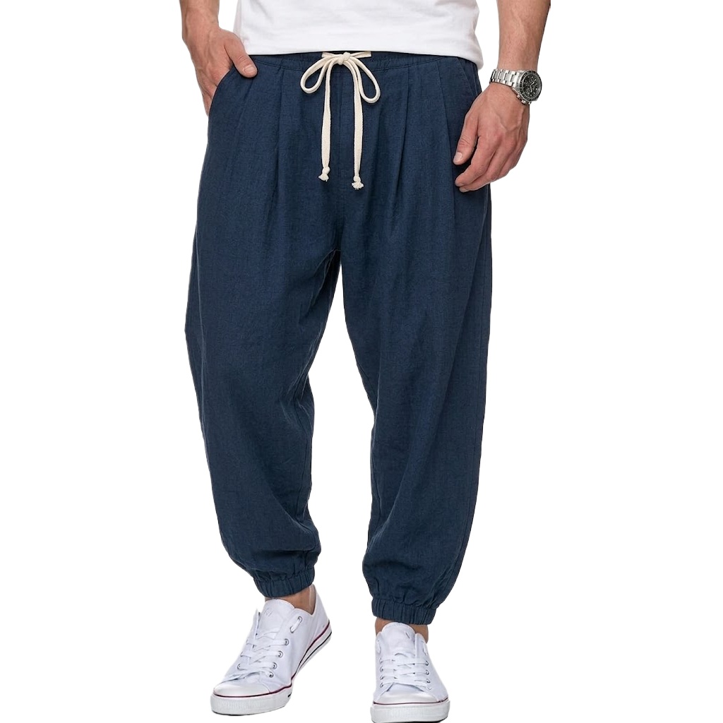 Heren katoenen linnen broek Ko - Street Fashion Korea recensie en prijs